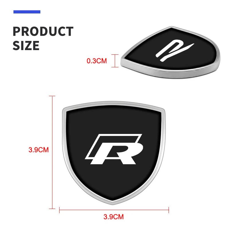 2026 Nuovo Per VOLKSWAGEN VW 1/2 Pezzi Car Styling Emblema Metallico 3D Adesivo Decalcomania per Carrozzeria Finestrino Per Volkswagen Tiguan Bora POLO PASSAT C