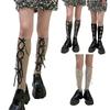Sparkling Tube Socks Summer Thin Knee High Stocking Nylon Calf Socks Sweet Bows Hollow Knee High Socks Hosiery for Women