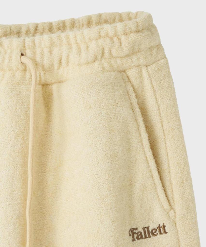 FALLETT Fleece Two-Way Elastic Waist Pants Beige