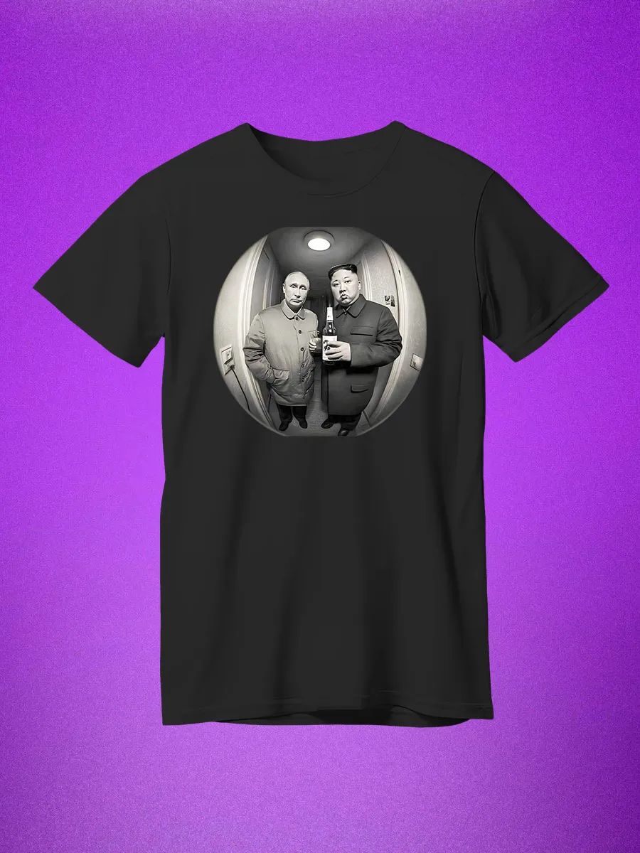 Putin and Kim T-shirt L