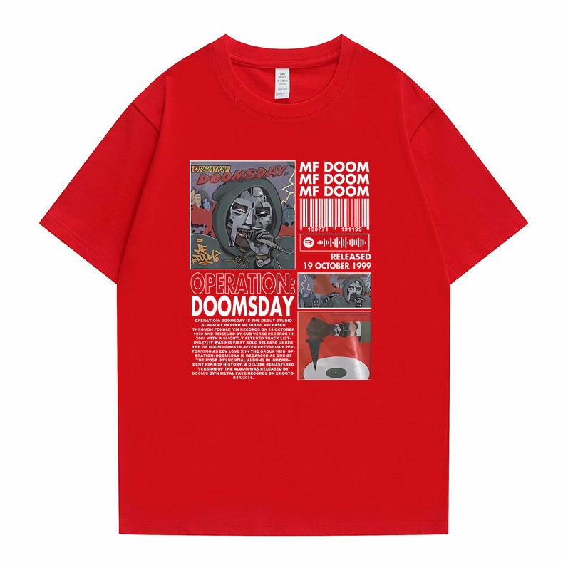 Rapper Mf Doom Hip Hop Oversized Graphic Tshirt Male Cotton Tshirt Man Streetwear Men Women Fashion Trend Short Sleeve T Shirts