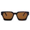Luxury Vintage Black Square Oversize Sunglasses Acetate Polarized Custom Logo Thick Sun Glasses for Men Women Transparent