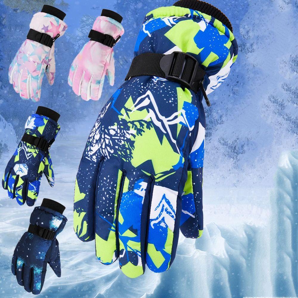 

Fleece Snow Gloves Windproof Waterproof Riding Gloves Fashion Ski Gloves Winter Sports