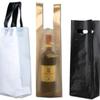 Universal Red Wine Tote Bag Thick Plastic Handle Bags for Single Grape Wine Portable Packaging Bag Durable and Scratch Resistant Black Handbag