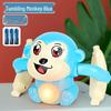 TikTok Electric Tumbling Monkey Toy for Kids – Early Education Light Music Somersault Crawling Monkey