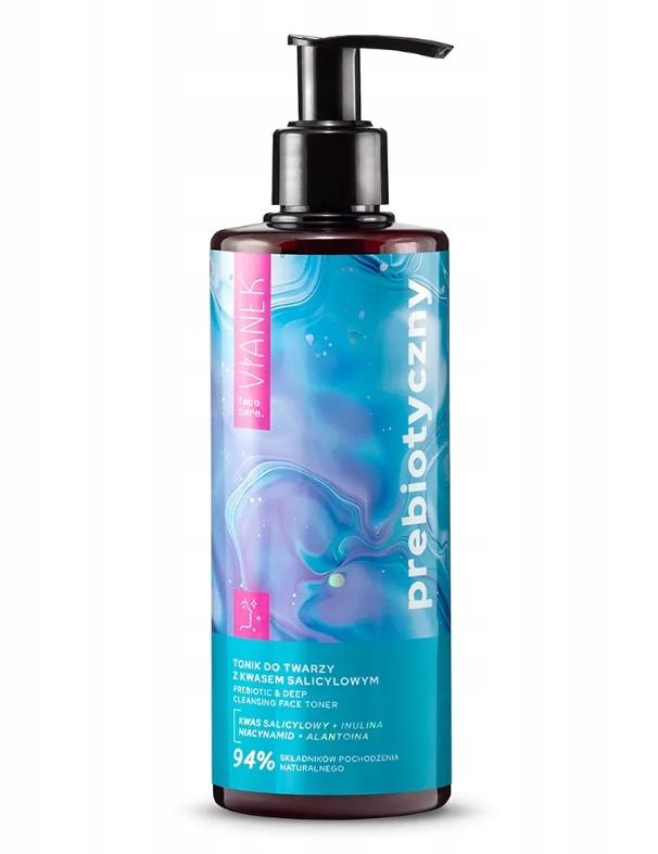 Vianek Tonik do twarzy prebiotyczny z kwasem salicylowym, 300 ml