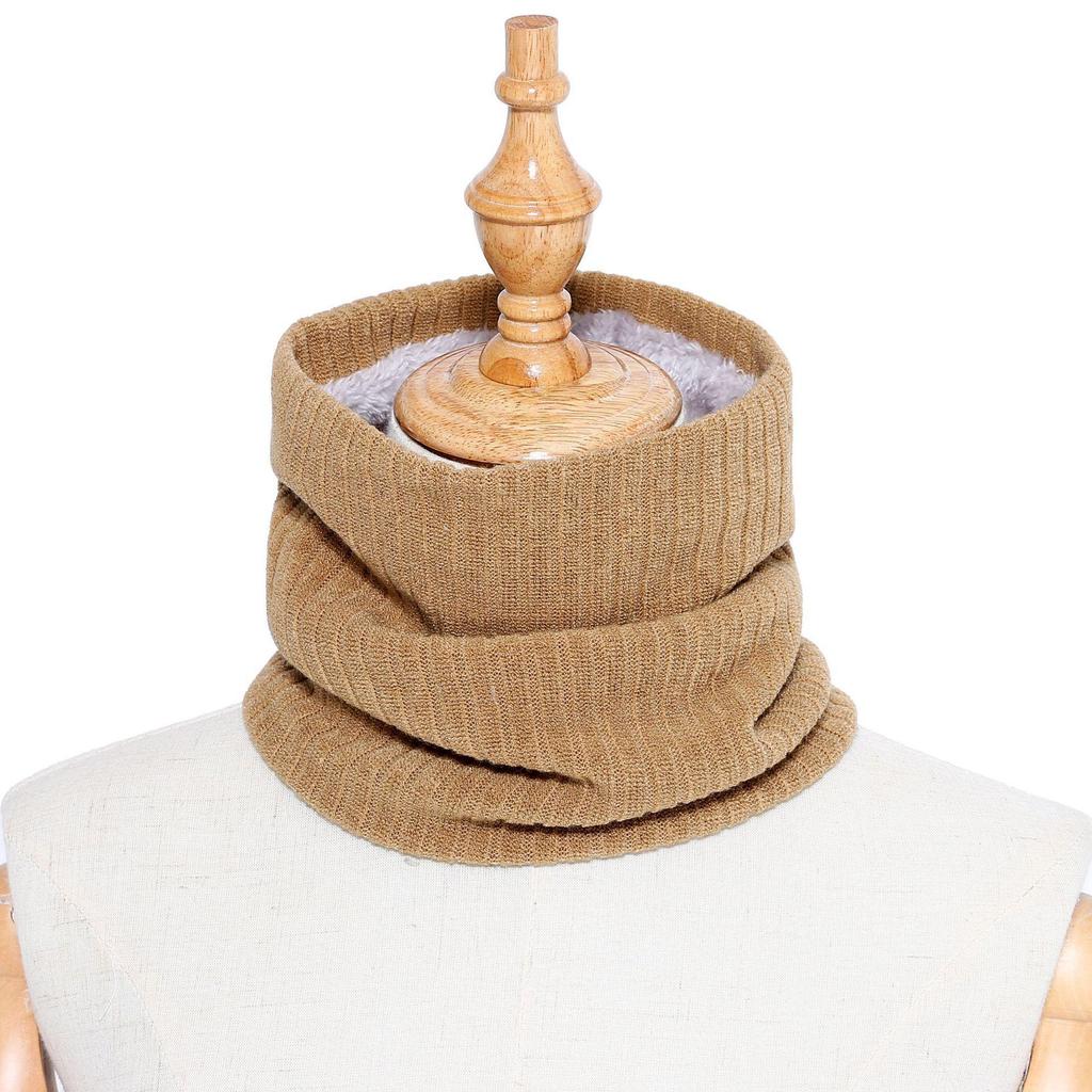 Unisex Wool Neck Gaiter: Faux Collar for Cervical Support, Thickened, Warm Knitted Scarf & Head Protector.