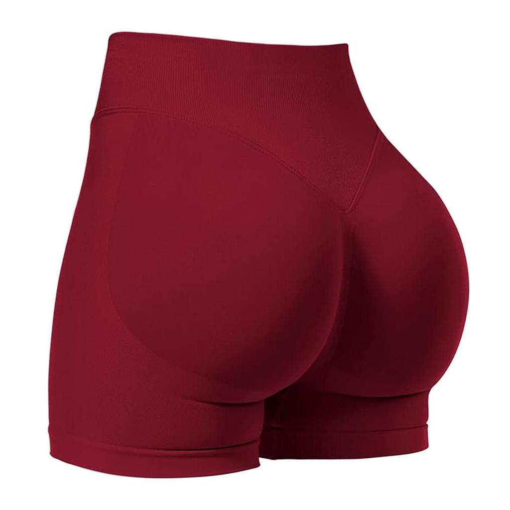 Dfyne Damen High-Waist Nahtlose Yoga-Shorts - Hüfthebend, Enganliegende Fitnessbekleidung