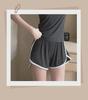 Women's Casual Summer Pajamas with Chest Pads - Suspender Shorts Set
