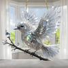 Yousheng Acryl Bunter Kolibri Sonnenfänger Hängeanhänger mit Lanyard Einfach zu installieren Vogel Fenster Handwerk Hängende Dekoration