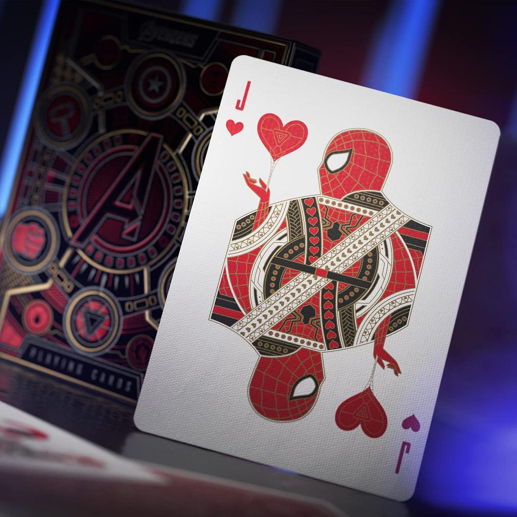 Avengers Infinity Saga Red Playing Cards