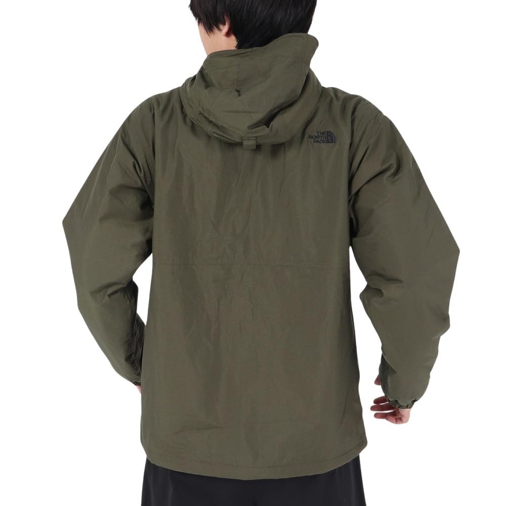 The North Face Compact Nomad New Size L Men's Blouson, Water-Repellent, Anti-Static, Cold-Weather Protection, Taupe/Black,