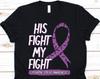 His Fight Is My Fight Shirt, Pediatric Stroke Awareness T-Shirt For Stroke Warrior Fighters Survivors, Pediatric Gift For Stroke Supporter