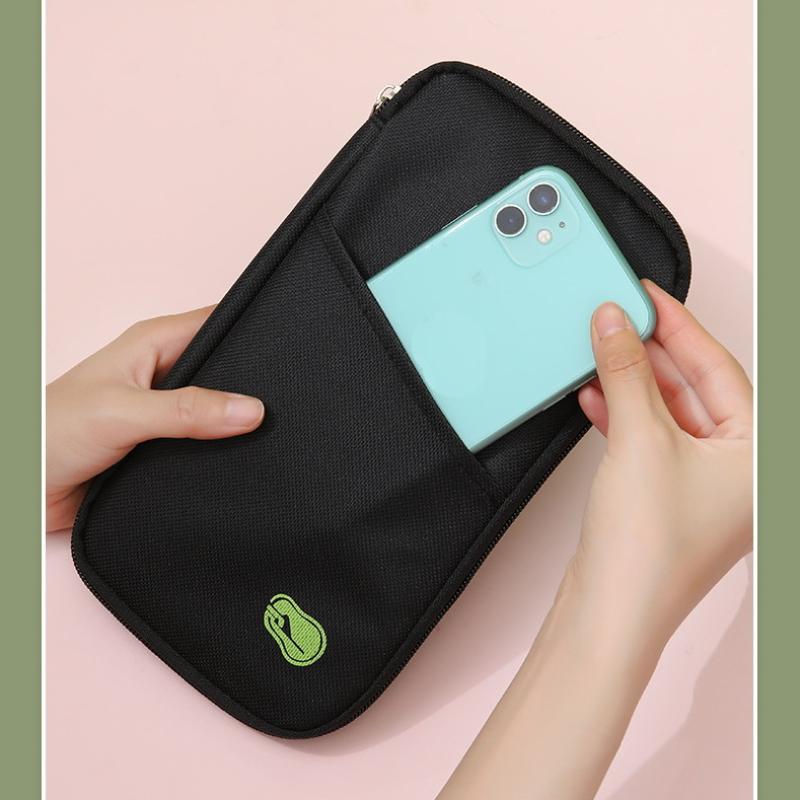 1 Piece Rfid Blocking Passport Wallet Travel Essentials Wallet Travel Document Organizer Credit Cards Case Passport Holder Bag
