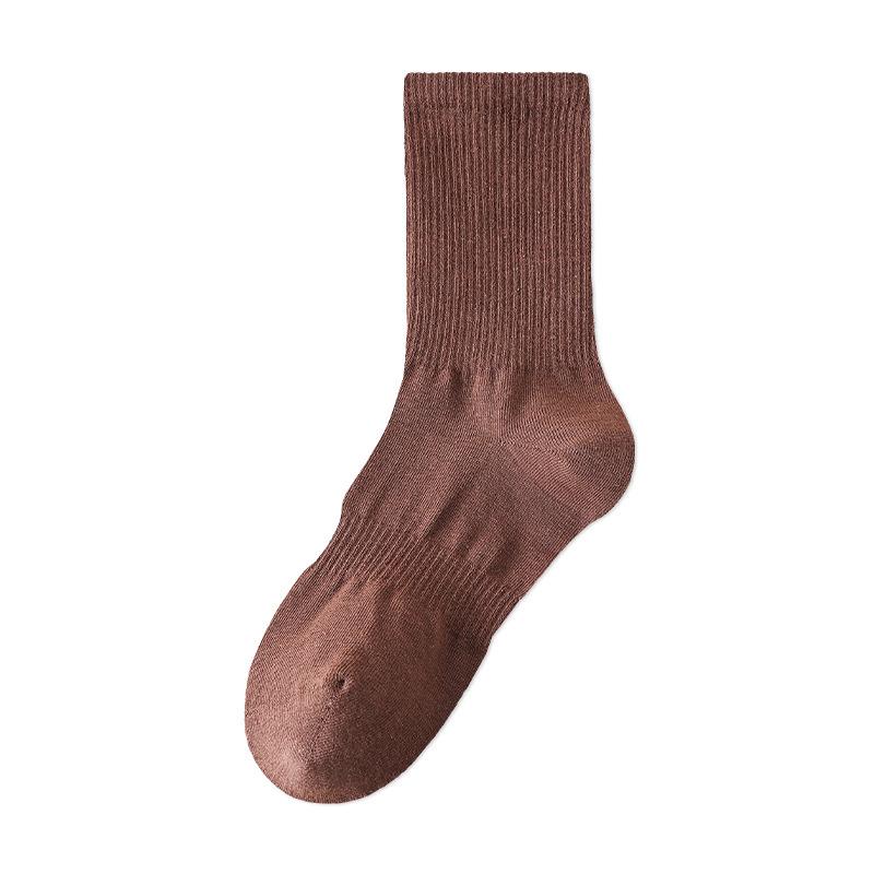 Women's Cotton Socks, Boneless 10A Antibacterial Ramie High-elasticity Deodorizing and Antibacterial Sports Socks for Autumn and Winter