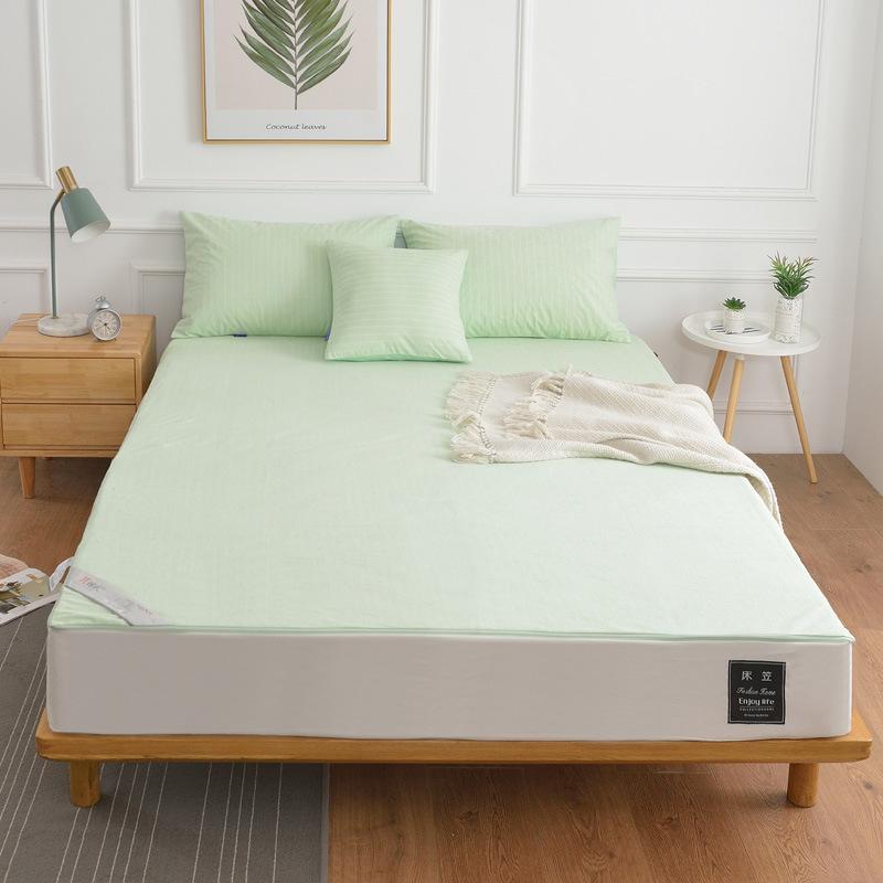 Cotton Towel Cloth, Six Sided Waterproof Bed Sheet, Anti Slip and Urine Barrier Mat, Mengsi Bed Cover, Zipper, Dust Cover