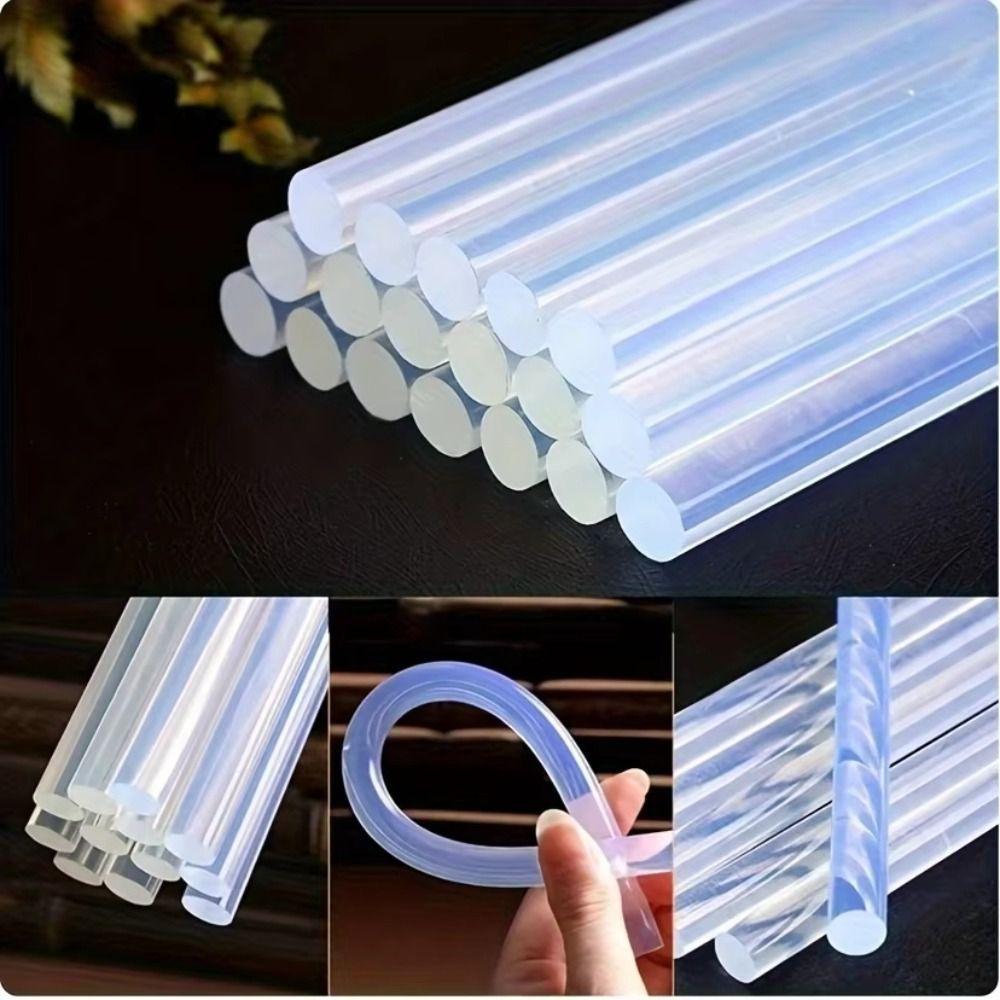Mini Size Transparent Glue Sticks Clear Adhesive Glue Sticks  DIY Art Craft