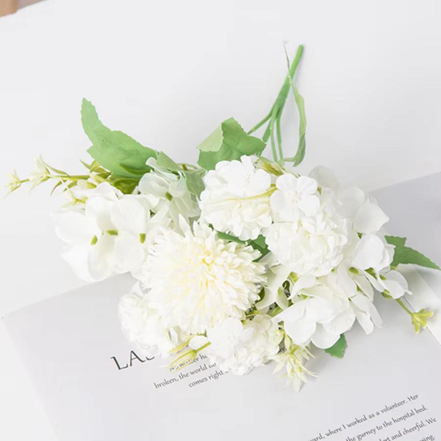 1/3Pcs Artificial Flowers Silk Bridal Bouquet Festival Vase Home Room Decor Yard Garden Fake Plants Wedding Table Diy Gifts Prop