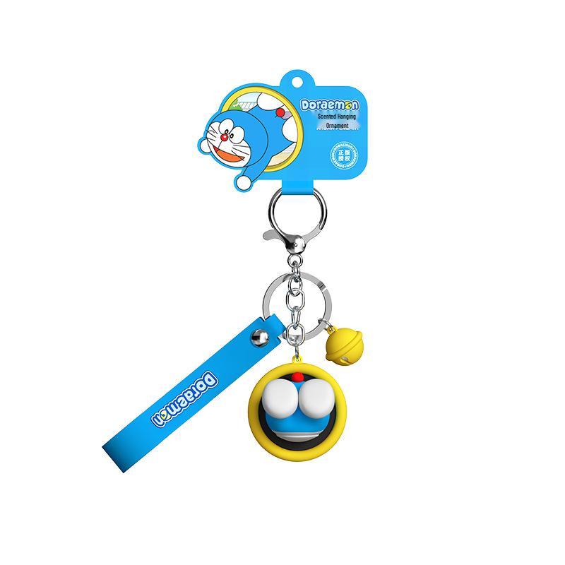 Doraemon Incense Hanging Ornament Keychain - Cute Cartoon Charm for Car, Bag or Keychain