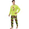 Christmas Print Cute Family Set Pajamas, Home Clothes, Family Set Long Sleeve Top Pants Set