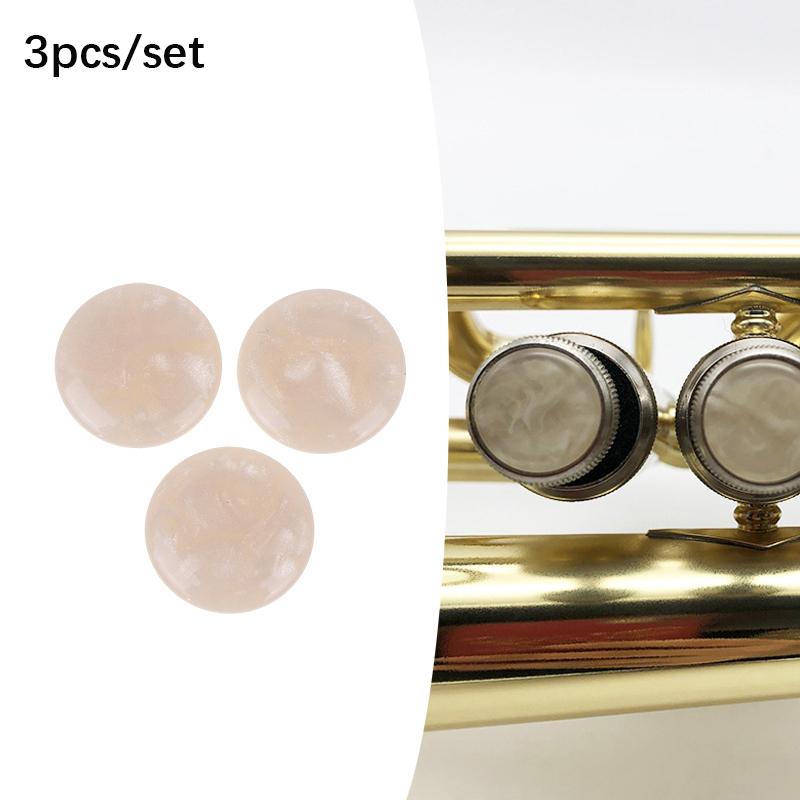 3Pcs Trumpet Valve Finger Button Top Cap Repairing Replacements For Trumpeters Buttons Snap Piston Buckle Brass Instrument