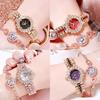 Fashion Quartz Watch For Women With Starry Sky Design And Waterproof Feature