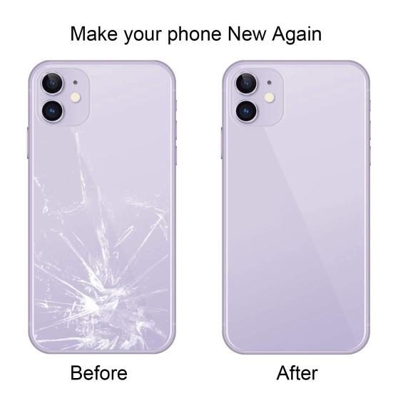 Professional Replacement Back Glass Housing Rear Battery Cover with Pre-installed Adhesive Repair