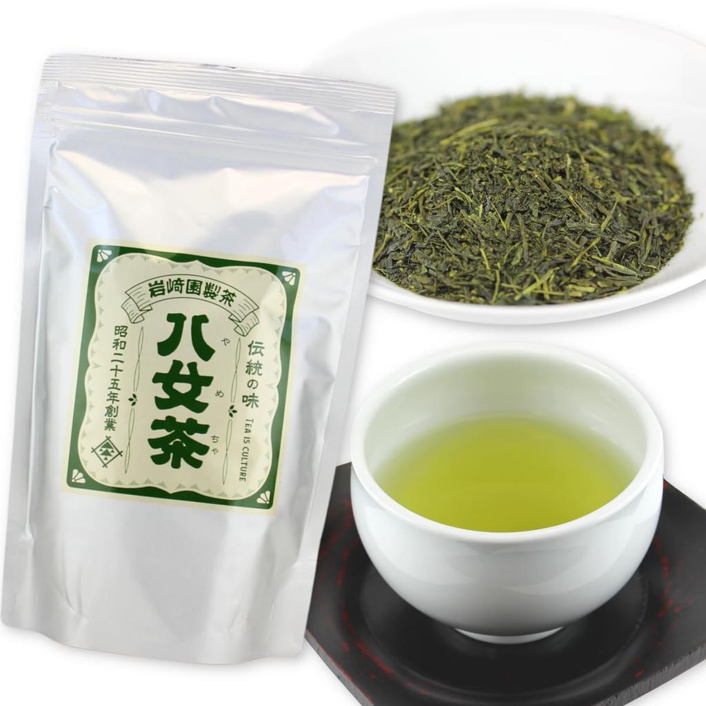 Yame Tea 100 Iwasaki-en Seicha Sencha Gold 300g Household Use Commercial Workplace Fukuoka Prefecture Leaves Resealable Stand-Up Bag