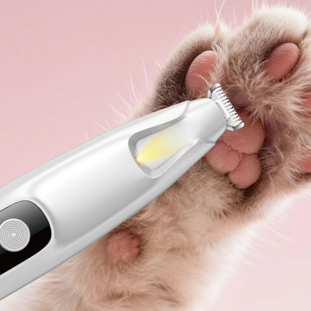 LCD Display Dog Paw Trimmer LED Electric Dog Hair Remover Professional Pet Paw Hair Clippers  Home