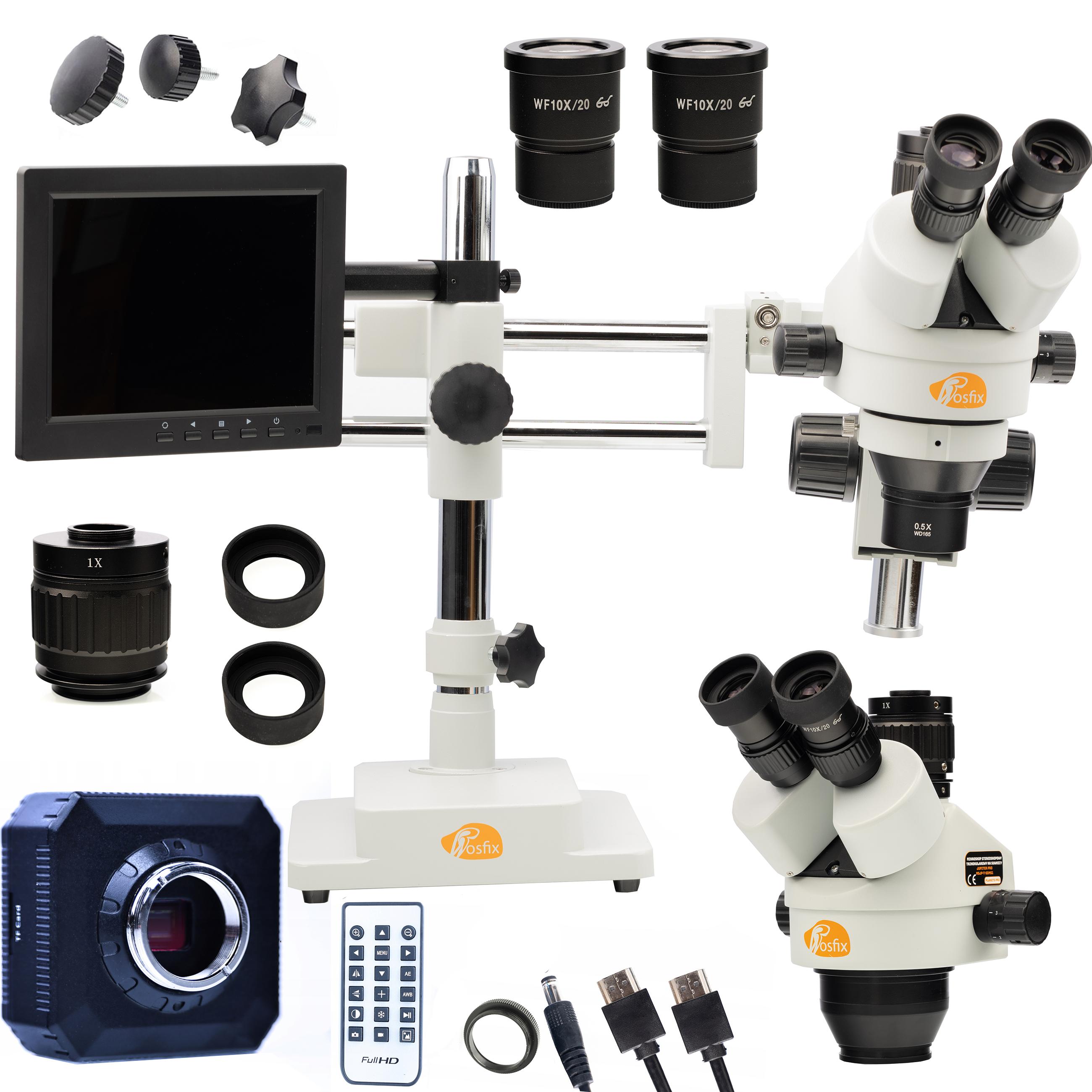 

Rosfix Mikroskop Stereoskopowy Trinokularowy Jupiter Pro MSJP-T-SDMS1 – Zakres Zoomu 7x-270x | Wyświetlacz 8” | Oświetlacz 56xLED | Kamera Orion PRO
