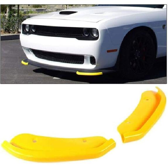 Front Splitter Bumper Lip Protector for 15+ Dodge Challenger SRT Hellcat Yellow