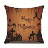 Halloween Linen Pillow Cover Printed Pillow Cover
