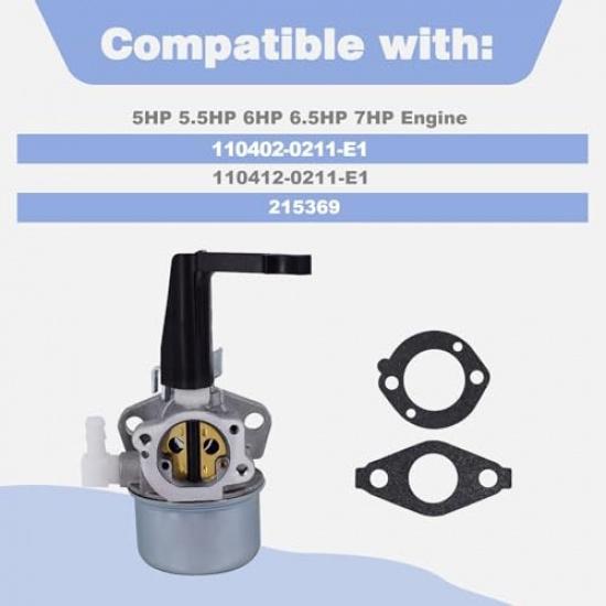 Carburetor for 696065 697422 110402 110412 5-7HP Tiller Engine Rototiller Troy