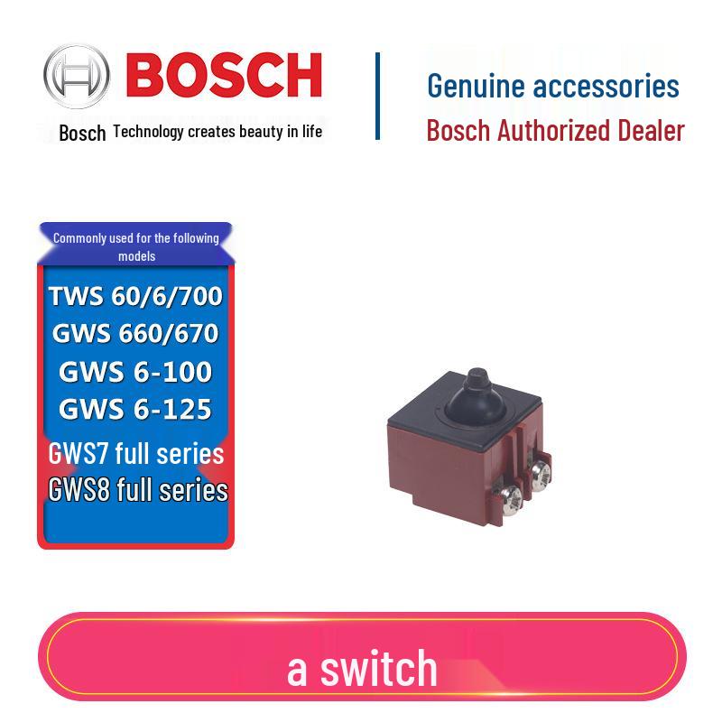 Bosch Angle Grinder Parts: Rotor, Stator, Switch, Carbon Brush, Housing, Gear for GWS7-100/125