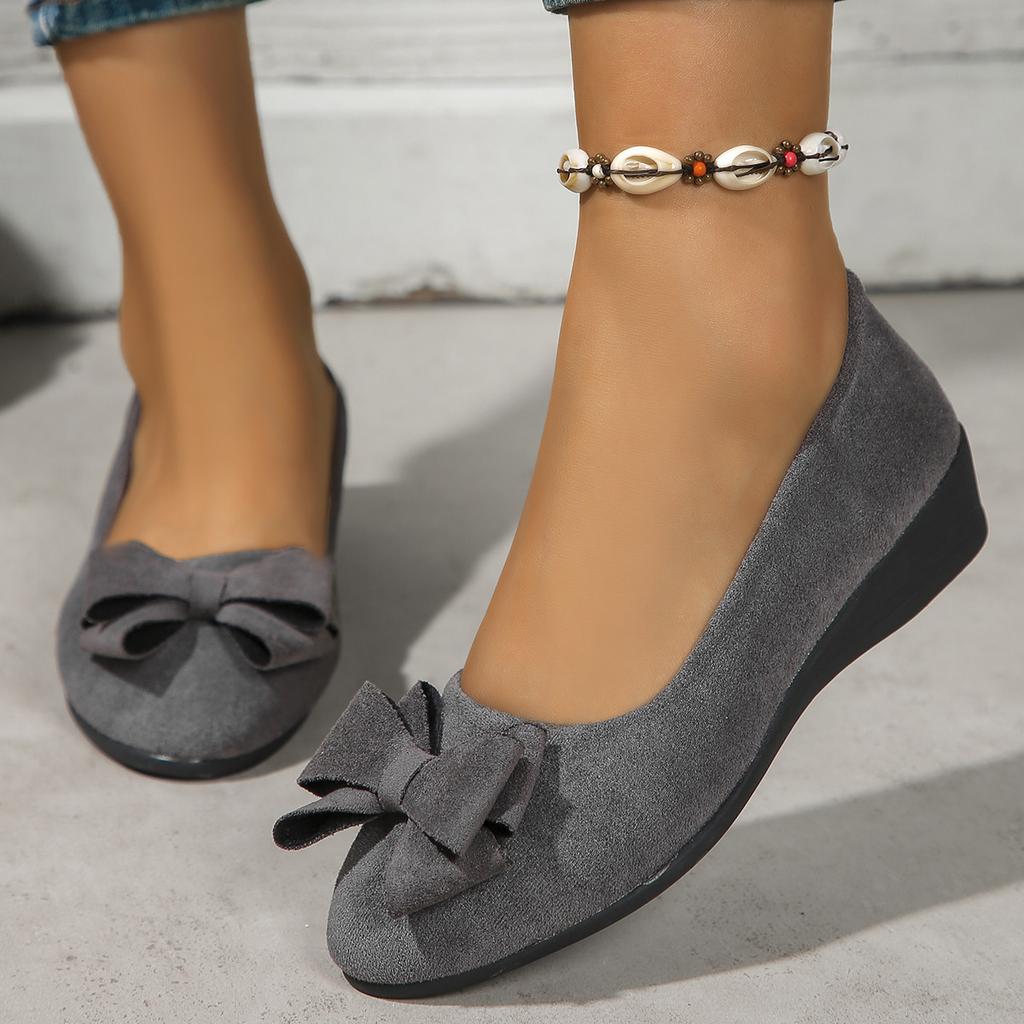 Spring Pointed Wedge Heel Single Women's  Shoes