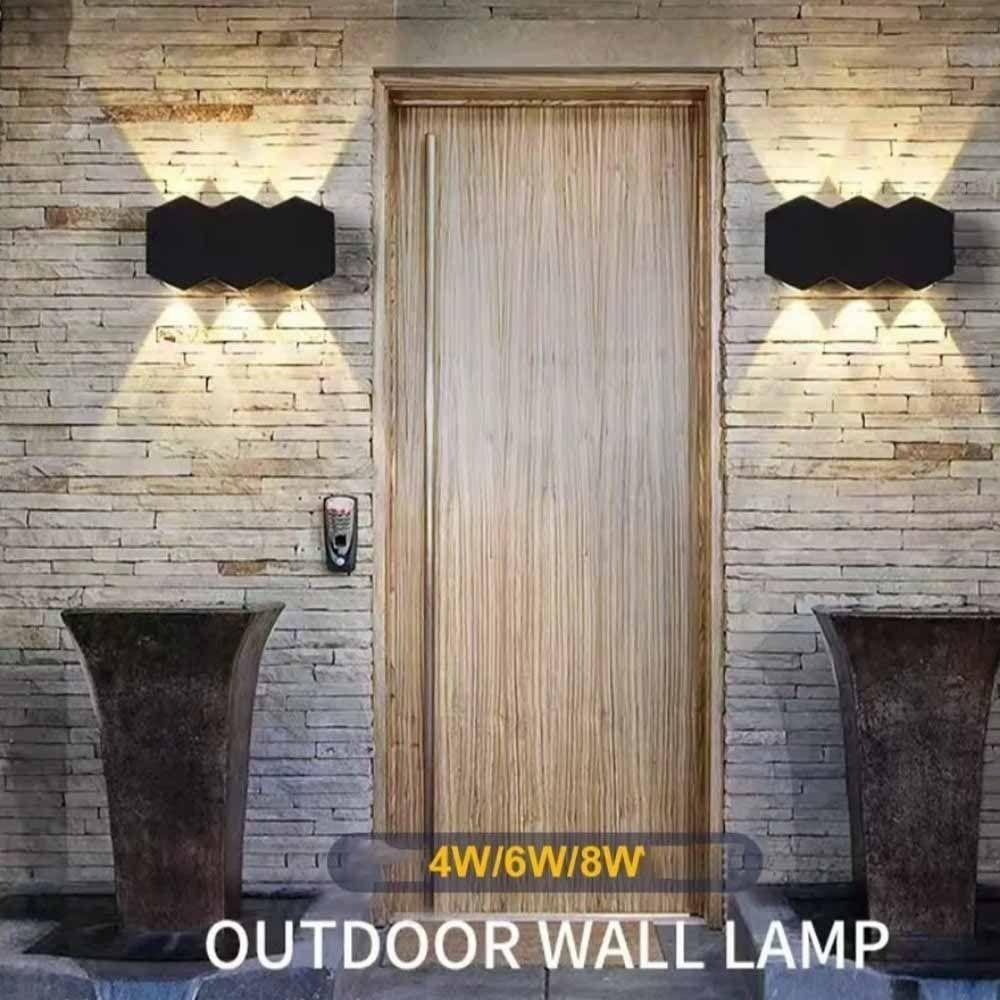 Energy Saving Outdoor Wall Lamp 4W 6W 8W Garden Sconce Lights Nordic LED Wall Light Living Room
