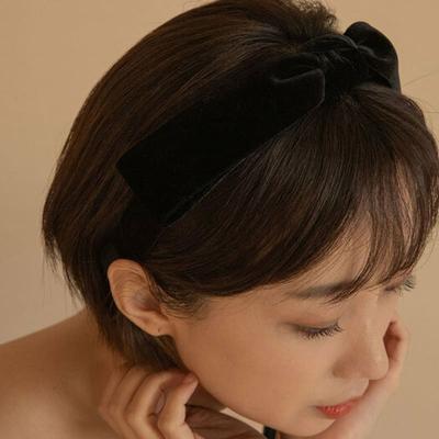 Fascia per capelli Primaute in VELLUTO NERO