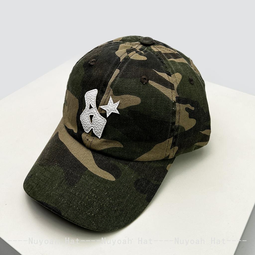 New Men Women Camouflage Patched Hot-dipped Letters Baseball Hats Sunshade Leopard Print Versatile Personal Peaked Caps Fashion