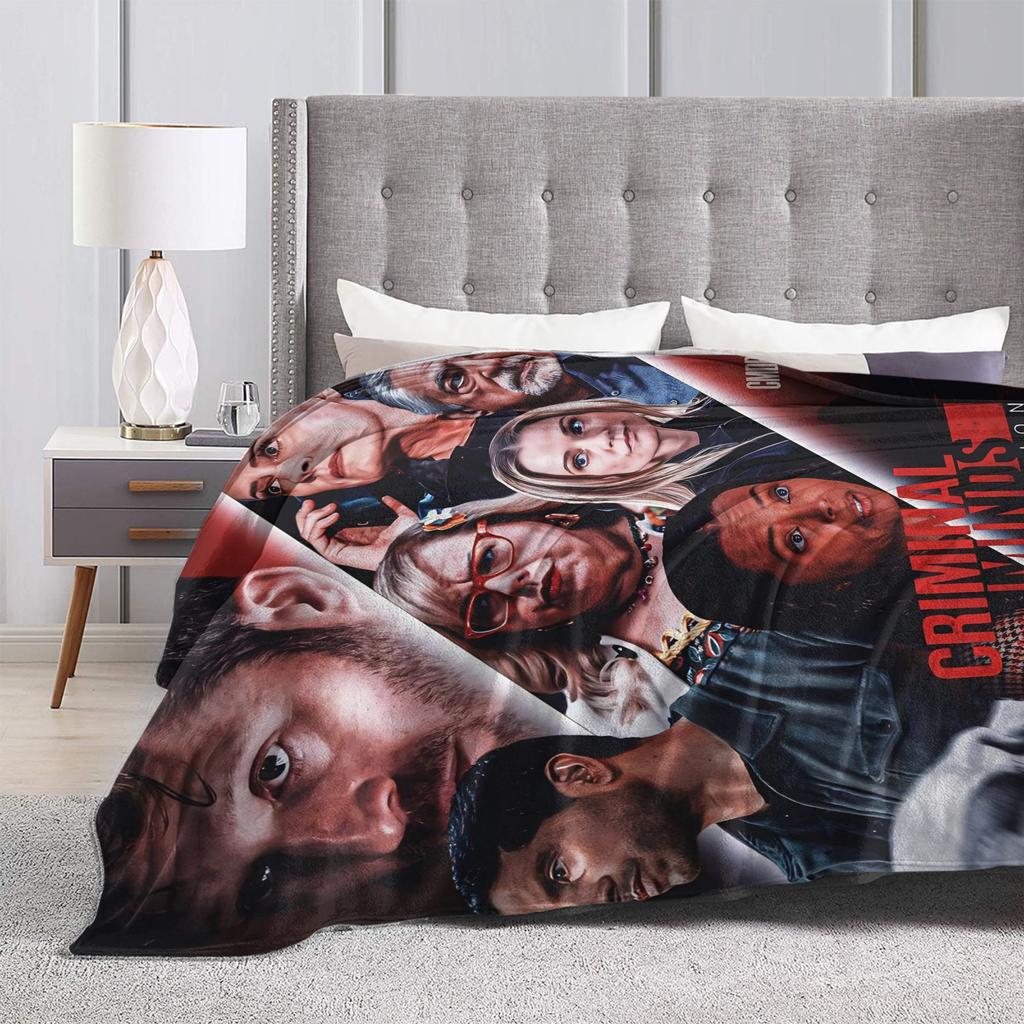 Criminal Minds Spencer Reid Blanket Camping Flannel Throw Blanket For Living Room Soft Custom DIY Quality Bedspread