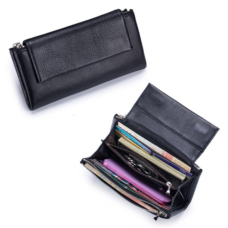 New Women's Long Wallet Large Capacity Leather Multi-function Wallet Fashion Texture Mobile Phone Bag Clutch Bag
