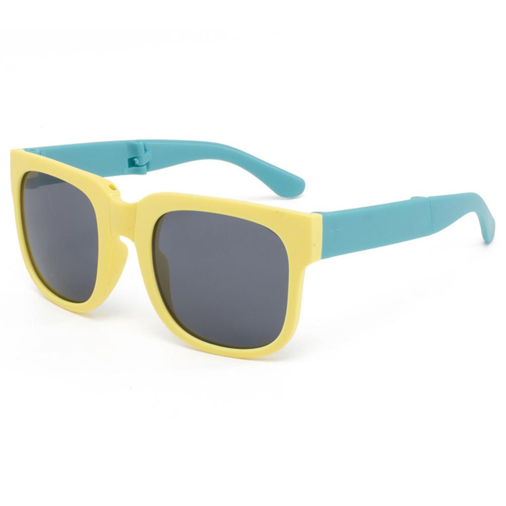 Kids Folding Sunglasses UV Protection Lightweight Durable Frame Summer Outdoor Eyewear for Toddlers and Children
