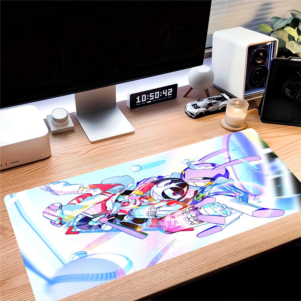Space Adventure Characters Large Gaming Mouse Pad Nonslip Rubber Base Waterproof Desk Mat For Office Pc Laptop