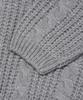 OTHERFITS Cable High-Neck Knit Zip-Up (Gray)