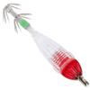 Fishing LED Lure Light Squid Shape Red Light Color Bait Underwater Lamp with Hook