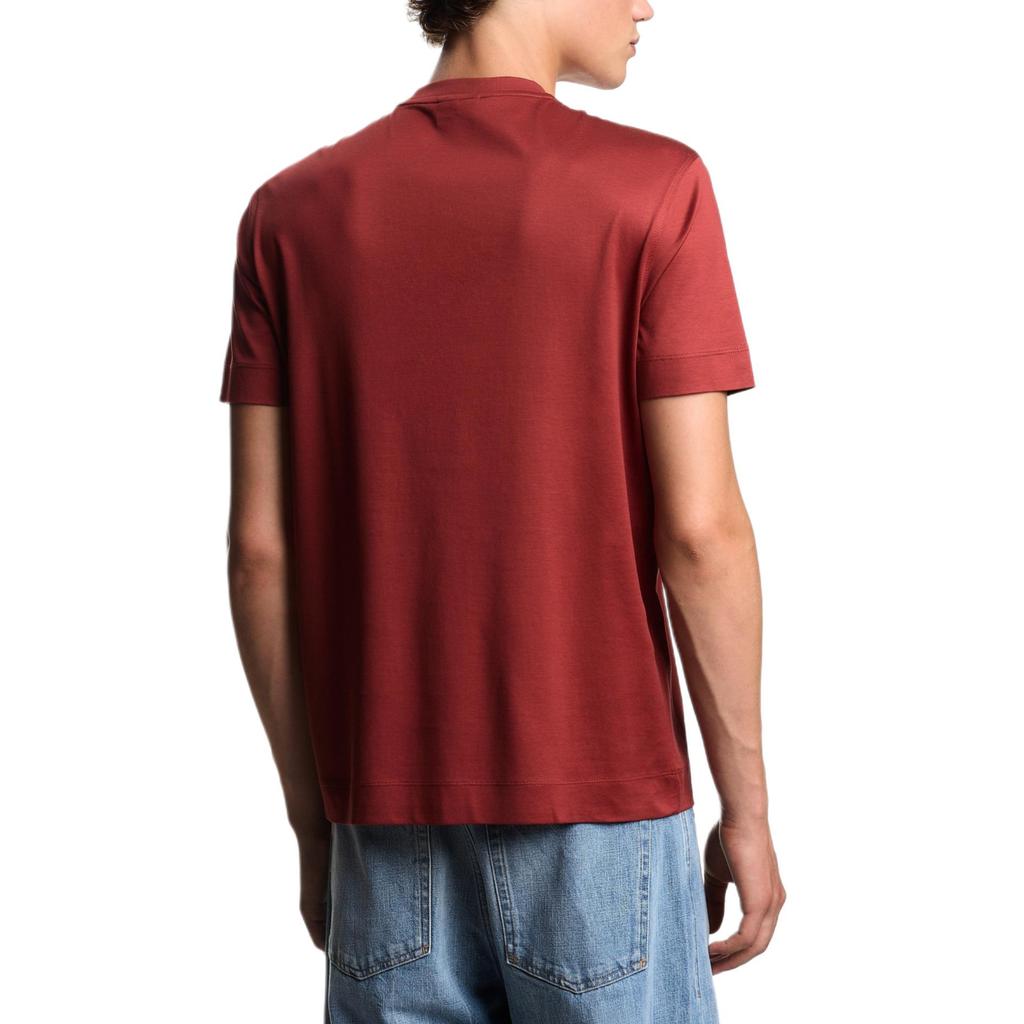 Emporio Armani Lyocell Blend Knit Logo T-Shirt Men Tops EM002838-AF10761-U5035