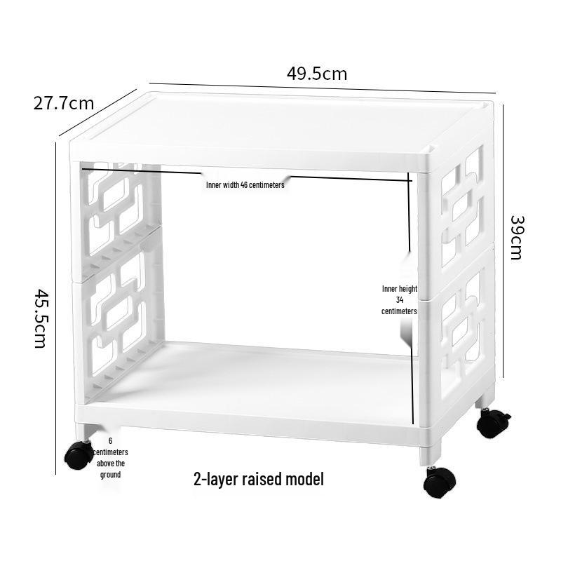 Multi-Layer Movable Storage Rack for Kitchen and Shoes