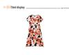 Elegant Floral Summer Dress for Women - Mid-Length, Loose Fit, Plus Size, Tummy Concealing, Cotton Silk Blend