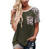 JPNTKY Women's Fashion Casual Short Sleeve O-Neck Blouses & Shirts
