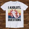 26 Axolotl Vragen Retro Jaren 90 Besteller T-shirt Cadeau Unisex Top Tee T14 Unisex T-shirt