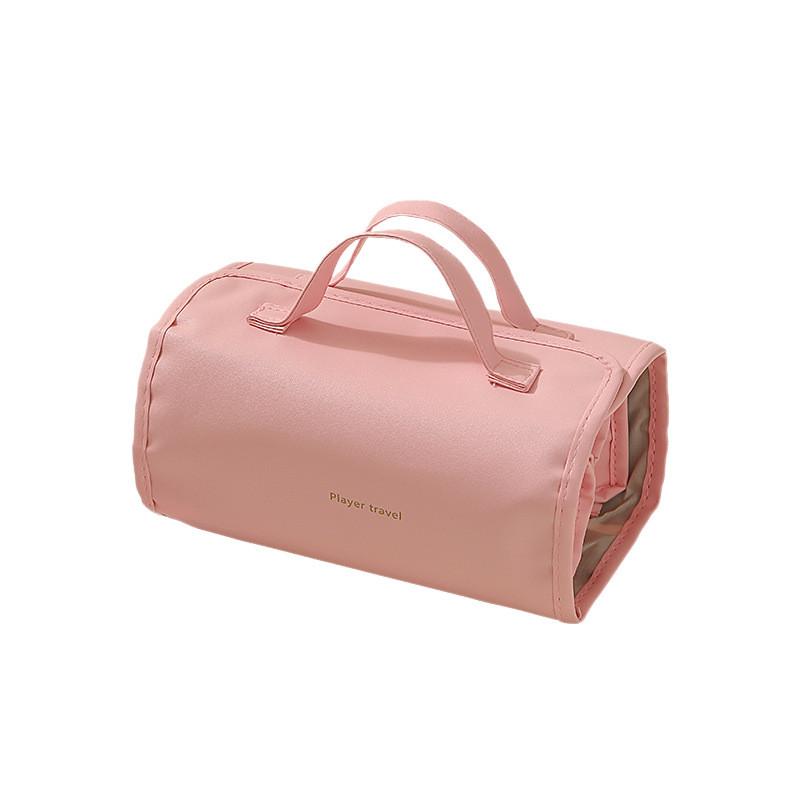 Waterproof Pu Travel Makeup Purse With Multipurpose Storage For Toiletry And Accessories